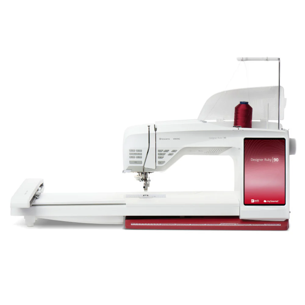Featured image for “HUSQVARNA® VIKING® DESIGNER RUBY™ 90 Sewing & Embroidery Machine”