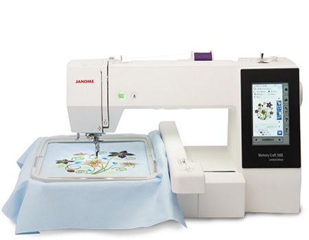 Featured image for “Janome Memory Craft 500E Limited Edition Embroidery Machine”